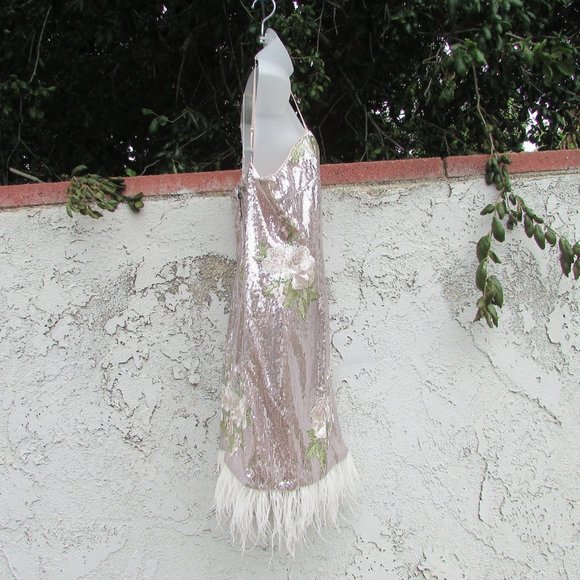 Laundry by Shelli Segal sequin dress in rose silver 14 - Picture 7 of 9